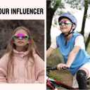 DUCO 4 Lenses Kids Sunglasses Polarized Youth Baseball Sun Glasses Sports Teens Cycling Shades Boys Girls DK280