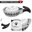 PRO BAT Aluminum Alloy Easy Recoil Pull Start Starter for 47cc 49cc Mini Moto Chopper ATV Quad Dirt Pocket Bike Scooter 2 Stroke Silver