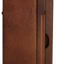 Bedford Clock Collection Redwood Mantel Clock with Chimes