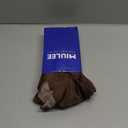 MIULEE Solid Color Sheer Curtains 63 Inches Long 2 Panels Set - Elegant Lightweight Grommet Light Filtering Window Voile Panels/Drapes/Treatment for Bedroom Living Room W42 x L63 Inch, Chocolate