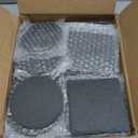 72 Pack Slate Drink Coasters, VIBRATITE 4 Inch Square and Round Black Slate Stone Coaster Bulk Laser Engraving Blank Handmade Decor Coasters for Coffee Bar Kitchen Home (36 Sqaure, 36 Round)