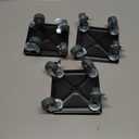 Furniture Movers with Wheels & Furniture Lifter Set, 360 Rotation Wheels Double Bearing Roller MuteEasy to Moving Heavy Furniture (Square)