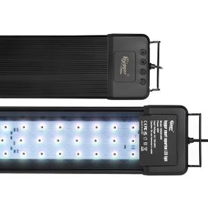 hygger 60W Smart Aquarium Light, Bluetooth LED Light with App Control, Full Spectrum Fish Tank Light with 24/7 Lighting Cycle, 5 Modes, Adjustable Timer, for 48"-55" Freshwater Planted Tank