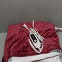 Heated Blanket Electric Throw, 50" x 60" Heating Blanket with 5 Levels & 10 Hours Auto Off, Extremely Soft Flannel Warm Blanket Gifts Over-Heat Protection, ETL Certified Machine Washable (Rose Red & White)