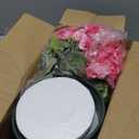 Geraniums Artificial Flowers for Outdoors, 2 Pack Potted Plants Faux Geraniums Bush Artificial Topiaries Realistic UV Resistant Fake Flowers Greenery for Outside Gardens Porch Patio Yard Indoor, Mix (6 Pink, 6 Hot Pink)