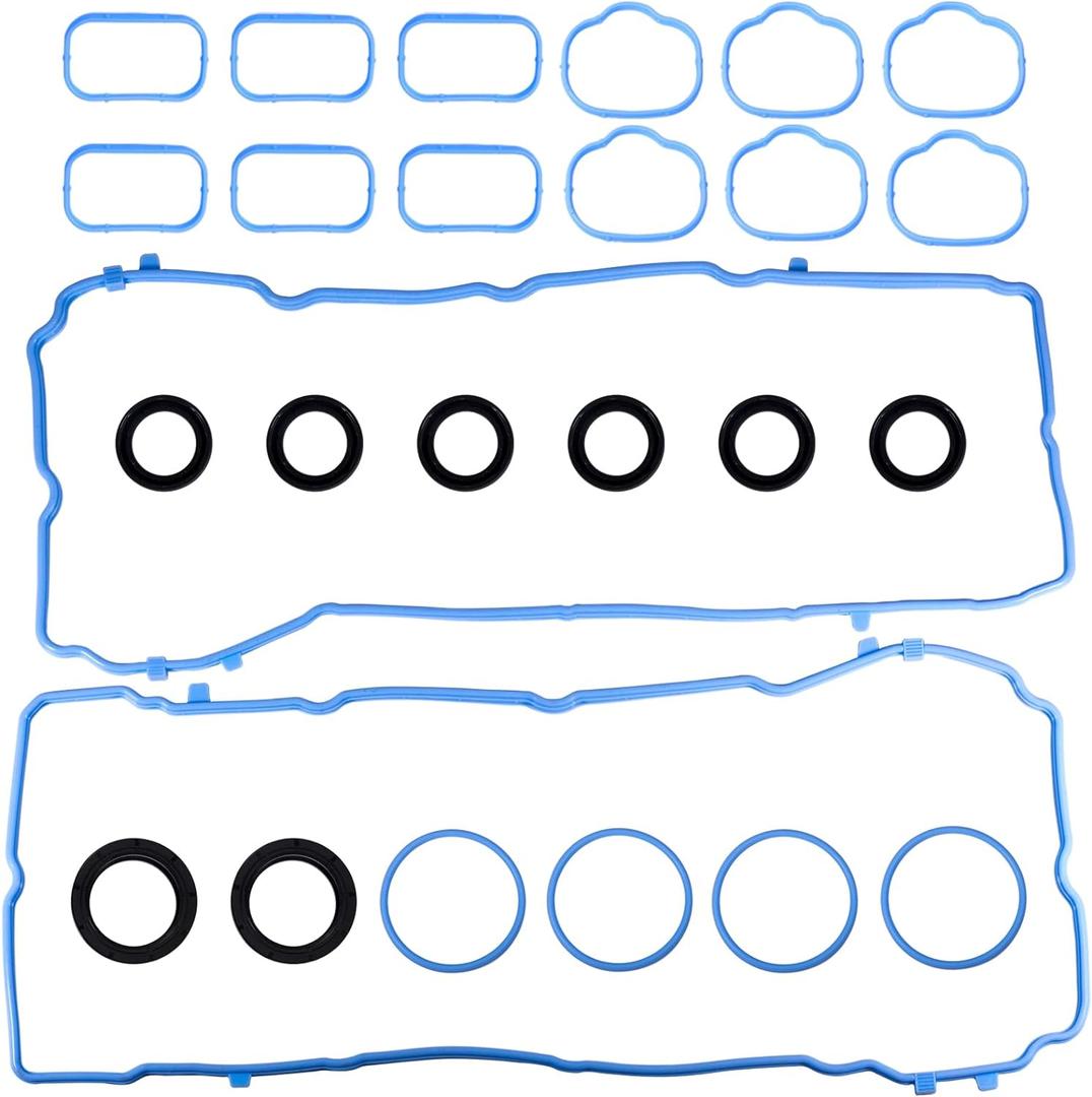 VS50805R for Dodge Charger Challenger Valve Cover Gasket Seal &MS97204 Intake Manifold Gasket 3.6L 2011-2022,Chrysler 200 300,Durango Grand Caravan Journey Jeep Cherokee,Wrangler,Ram 1500 5184596AE