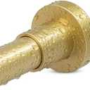 YNL Gold Shower Curtain Rod 32-64 Inch(2.7-5.33ft), Non-Slip, Never Rust, Stainless Steel No Drill Spring Tension Shower Rod, Adjustable Curtain Rod for Small Window Doorway Closet