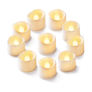 Homemory 20Pcs Flickering Flameless Candle Battery Operated, 200+Hours Fake Electric LED Tea Lights for Votive, Centerpiece Table Decorations, Wedding, Aniversary, Halloween, Christmas