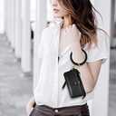 Idakekiy Wristlet Keychain, Silicon Key Ring Wallet Bracelets Card Holder Purse with Tassel for Women Girl