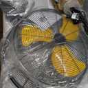 Wall Mount Fan, 20In Oscillating Wall Fan with 7000CFM, 3-Speed, Upgrade Motor High Velocity Industrial Fans for Commercial, Garage, Residential and Patio Use, Yellow