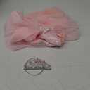 ODESABO Pink Witch Costume for Girls with Crown and Wand,Halloween Costume for Kids,The Good Witches Princess Dress Up (7-8 Years) 130