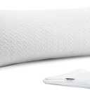 Rainmr Extra Thick Body Pillow Memory Foam  Long Pillow for Adults  Thicker Inner Case  Soft & Cooling Double Pillowcases, 20 x 54 inchesThicker Inner Body Pillow (White)