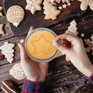 Set of 1 Korean Sugar Candy Making Tools, Dal-gona Stainless Steel Cookie Cutters Game Kit Mold with Umbrella, Triangle, Star Round Biscuit Mold for Christmas, Valentine's Party Kits