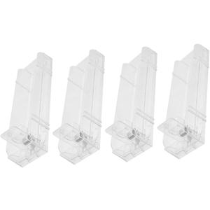 4Pcs Transparent Cigarette Display Rack Space Saving Cigarette Organizer for Retail Store Durable Auto Cigarette Pusher Efficient Storage for Dual Sided Shelves