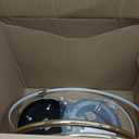 CANEOE Modern Ceiling Light Fixture,Gold Dimmable Led Ceiling Light with Remote Control for Living Room,5 Rings Flush Mount Ceiling Lamp for Living Room Bedroom Kitchen Lighting Fixtures Ceiling