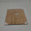Farberware Nonslip Bamboo Cutting Board with Juice Groove, 11x14 Inch, White