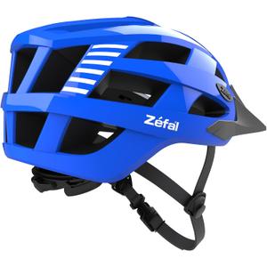 Zefal Axis Mountain Bike Adult Blue Helmet (Ages 14+, Unisex, Visor)