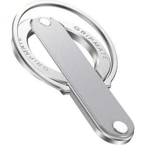 2nd Gen for Magsafe Phone Grip for iPhone - Strong Dual-Sided Magnetic Phone Ring Holder - Detachable, Comfortable Finger Loop Stand for iPhone 17 Pro Max 16 15/14/13/12 Series (Silver)