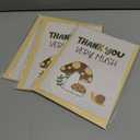 3 x CRTURUNIQ Funny Mushroom Thank You Card  Cute Thank You Very Mush Pun Design, 5x7 Inch Folded Cottagecore Greeting Note Card for Teacher, Baby Shower or Friend, Thick Cardstock with Envelope