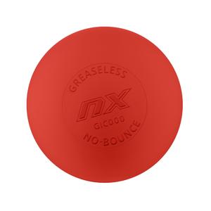 PEARL NX Greaseless Lacrosse Balls by Guardian Innovations (3 Pack) - Long Lasting, No-Bounce Balls Perfect for Indoor Play and Practice - Red