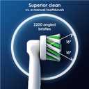 Oral B Cross Action Electric Toothbrush Replacement Brush Heads Refill, 4Count