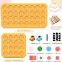 STEM Logic Road Builder Toys: Board Games Toys for 5 Year Old Kids, Montessori Brain Teaser Puzzles Educational Learning Activities Toy for Kid Ages 3 4 6-8 12 Boys Girls Gifts (Orange 32PCS)