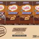 Nestle Coffee mate Coffee Creamer, Snickers, Liquid Creamer Singles, Non Dairy, No Refrigeration, 0.375 fl oz Tubs (Pack of 200), Best By June 2026