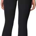 Sunzel Sunzfly Invisible Butt Scrunch Flare Leggings for Women, Mini Flared Yoga Pants with Tummy Control and High Waist (Black, XS)