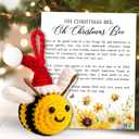 Bee Ornament - Bee Gifts for Women, Men, Lovers - Bees Bumble Ornaments for Christmas Tree, Bees Honey Ornaments for Christmas Tree - Crochet Ornament & Message Card