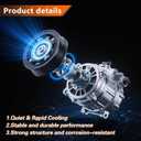 Air Conditioner AC Compressor with A/C Clutch Compatible with 2002-2006 Camry & 2001-2007 Highlander & 2002-2008 Solara 2.4L Replace 19193595 7512113 8831006090