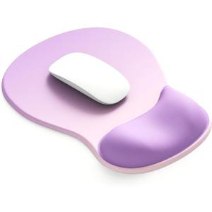 ErgoComfort Gel Wrist Rest Mouse Pad-Ergonomic Office Mousepad with Wrist Support-Non-Slip, Design Desk Accessories Mat for Home&Game Decor (06Amethyst Shade)