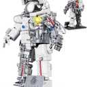 Space Astronaut Building Set Compatible with Lego Space Model with LED Light fors Adults Gifts for Boys 6+, 907 PCS Cool Collectible Gift Toys for Adults