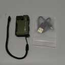 WUBEN G5 Rechargeable EDC Flashlight, Powerful RGB Flashights, 400 Lumens Portable Flat Mini Flashlights, Waterproof Multi-Mode Magnetic Small Keychain Flashlight for Camping, Emergency (Green)