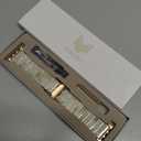 V-MORO Resin Band Compatible with Apple Watch Series 11/10 41mm/40mm/38mm/42mm Fashion Cute Strap for iWatch Series 9/8/7/6/5/4/3/2/1/SE/SE 2 Lightweight Bracelet Wristband Women(Classic Creamy)