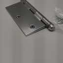Nostalgic Warehouse Ball-Tip Residential Door Hinge with Square Corners
