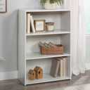 Sauder Beginnings 3-Shelf Bookcase/ Book shelf, Soft White finish, L: 24.57" x W: 11.5" x H: 35.28"