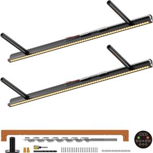 LED Floating Shelf Bracket,Floating Shelf Hardware with Integrated Lighting
Warm 2700K Lighted Shelf, Remote Control, 360° Hidden Installation, 150 lbs Heavy Duty Support, Fits 1.5–4 in. Wood Shelves
