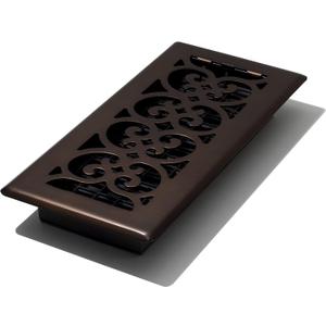 Decor Grates SPH410-RB Floor Register, 4x10, Rubbed Bronze Finish
