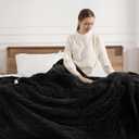 Electric Blanket Twin - 62"x84" Fast Heating Blankets Throw with 5 Heating Levels & 10 Hours Auto Off FCC/ETL Certified Overheat Protection Heated Blanket Twin, Great Gift to Grandma, Charcoal Grey