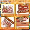 2 x 6 Pcs Christmas Gingerbread Table Decorations - Gingerbread Candy Wooden Centerpiece Xmas Decorations for Home Farmhouse Office Tabletop Decor (Colorful)