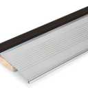 Aluminum Door Threshold with Vinyl and Aluminum Top, Mill Finish - 36 Inches