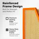 Engine Air Filter&Cabin Air Filter Combo Pack-Compatible with Subaru Ascent 2019-2025,Crosstrek 2018-2023,Impreza 2017-2025,Legacy 2020-2025,Outback 2020-2025-CF12157&CA12295