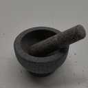 ChefSofi 1.5 Cup-Capacity Mortar and Pestle Set - Unpolished Heavy Granite for Enhanced Performance and Organic Appearance