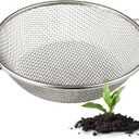 Round Soil Sifter for 5-Gallon Bucket (1/8-inch Mesh), Stainless Steel Garden Sieve with Handles