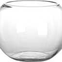 Yardwe Glass Bubble Bowl - Round Terrarium Globe Vase Centerpiece 12cm Clear Bubble Planter for Arrangements Weddings Events Decorating