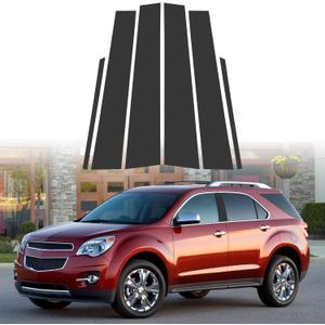 LANZMYAN Window B+C Pillar Post Window Trim Kit Compatible with Chevrolet,Door Pillar Moldings Stickers Set Vinly Decal Decorative Sticker for Equinox 2010-2017（Carbon Fiber）