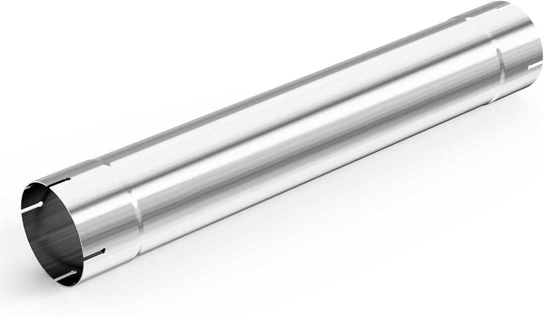 A-KARCK 5'' Straight Muffler Replacement Pipe, 5'' Stainless Steel Mandrel Bend Straight Exhaust Pipe 30" Long Mandrel Exhaust Tube