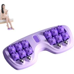 Portable Dual Foot Massage Roller, 12 Wheel Feet Massager Planta, Stress Relief and Improved Circulation, for Home and Office