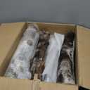 QuliMetal 10PCS Gas Fireplace Logs Set with 6 Oz Glowing Embers  for Indoor/Outdoor Gas, Propane, Electric, Vented, and Fire Pits  Realistic Fake Logs for Fire Pit, Fireplaces and Inserts