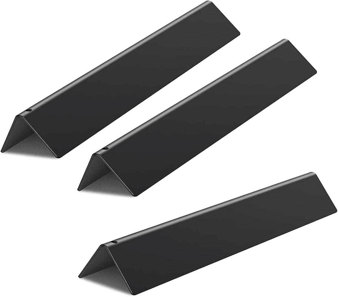 Flavorizer Bars Grill Parts Replacement for Weber 7635, Spirit 200 Series, Spirit E-210, S-210, E-220, S-220, 3 Pack 15.3" Porcelain Steel Heat Plates Shield with Front Control Panels
